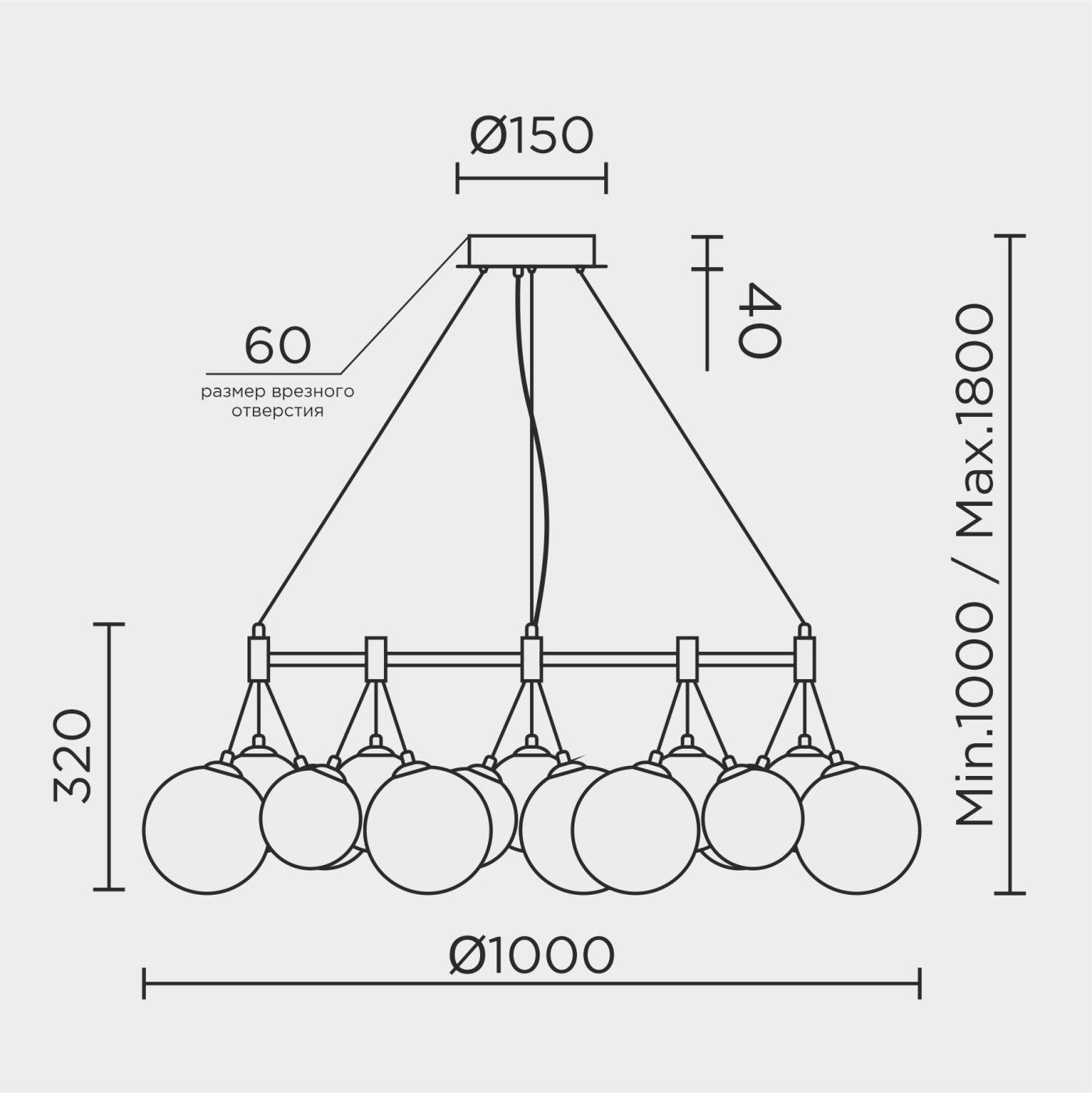 MS.6119.24 BS Подвесная люстра MS Modelux MS.6119.24 BS