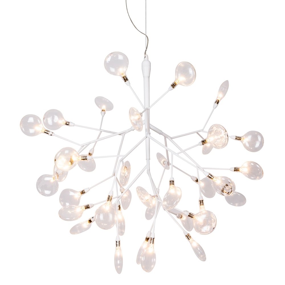 EVITA SP36 WHITE/TRANSPARENT Подвесная люстра Crystal Lux Evita EVITA SP36 WHITE/TRANSPARENT