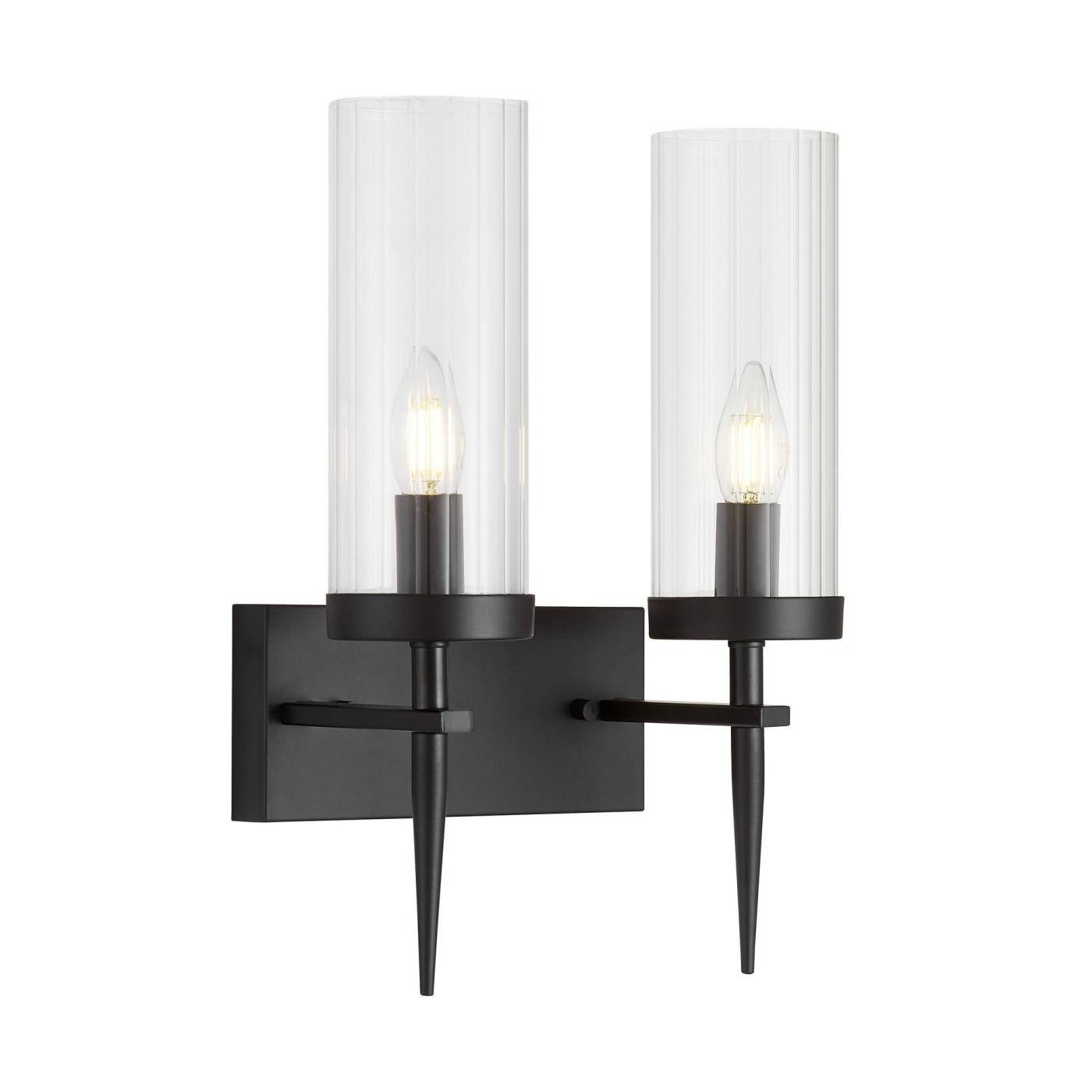 LDW 8022-2 BK+PR Настенное бра Lumina Deco Moratti LDW 8022-2 BK+PR