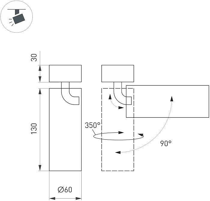 Накладной светильник Arlight Gabi Surface Flap 052348