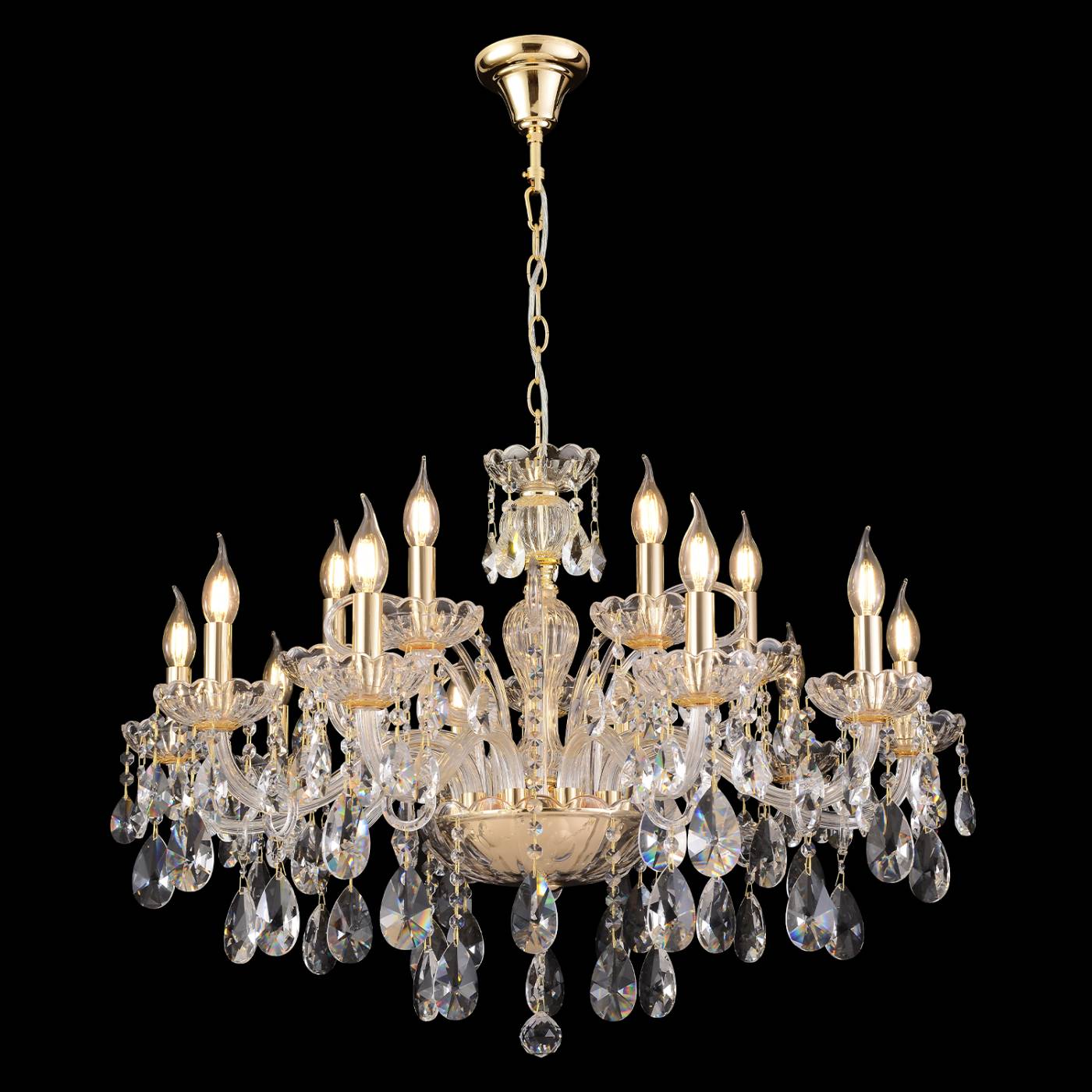 MONICA SP10+5 GOLD Подвесная люстра Crystal Lux Monica MONICA SP10+5 GOLD
