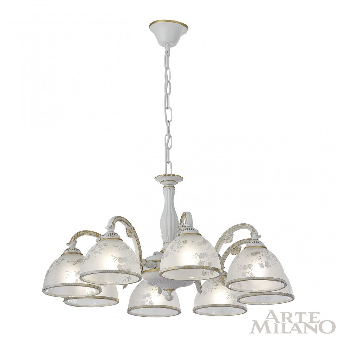 349737/8 WT+G Подвесная люстра Arte Milano Am349737 349737/8 WT+G
