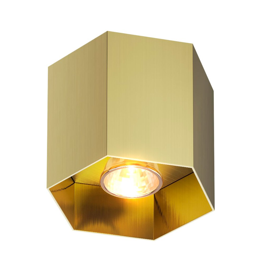 20035-GD Накладной светильник Zumaline Polygon Cl 1L 20035-GD