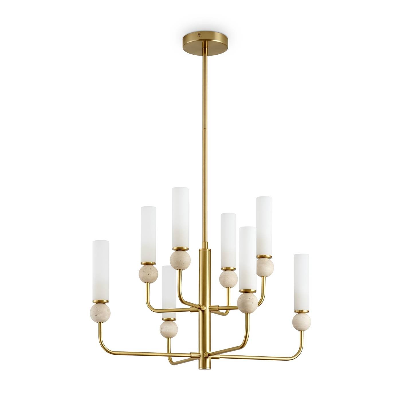 FR5482CL-08BS Люстра на штанге Freya Sunspot FR5482CL-08BS