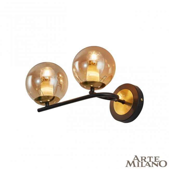 273708/2B BK/GD Настенное бра Arte Milano Neapolis73708 273708/2B BK/GD