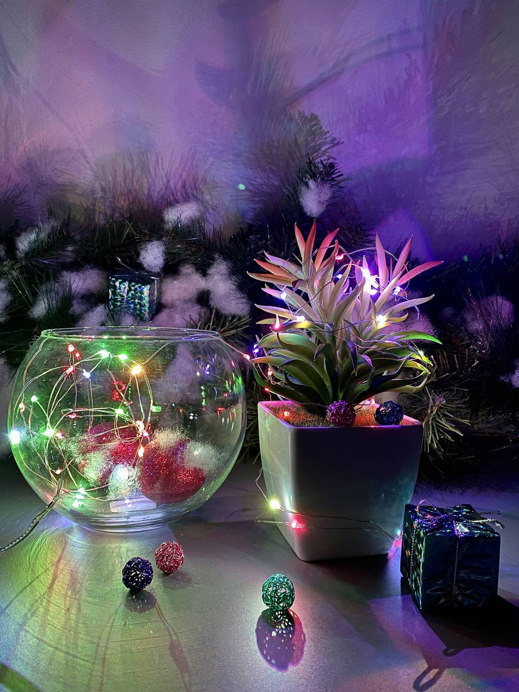 Гирлянда Uniel ULD-S0500-050/DTB/3AA/RC RGB IP20 DEW