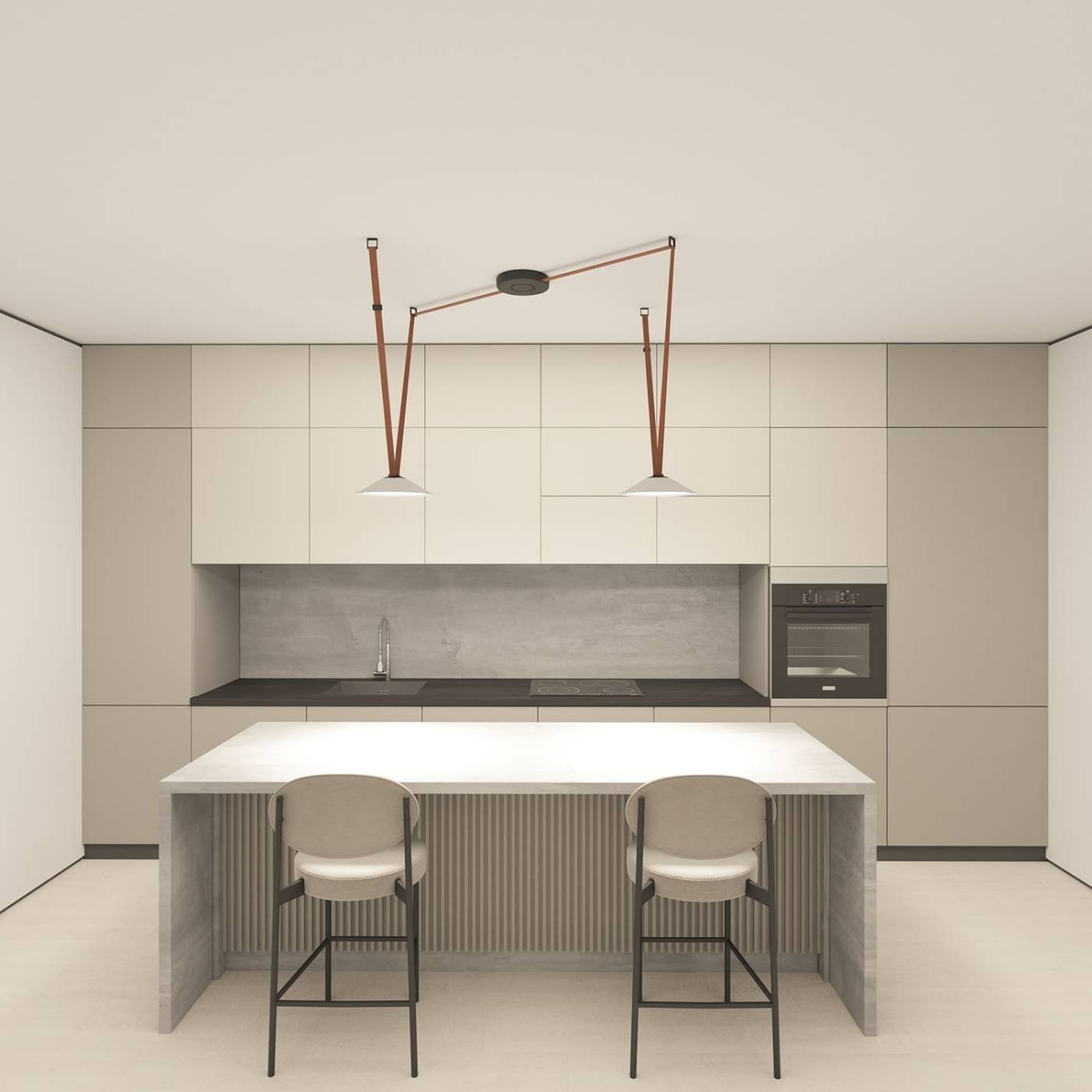 DK5564-WH+BK Cветильник для трека-ремня Denkirs Belty Flow DK5564-WH+BK
