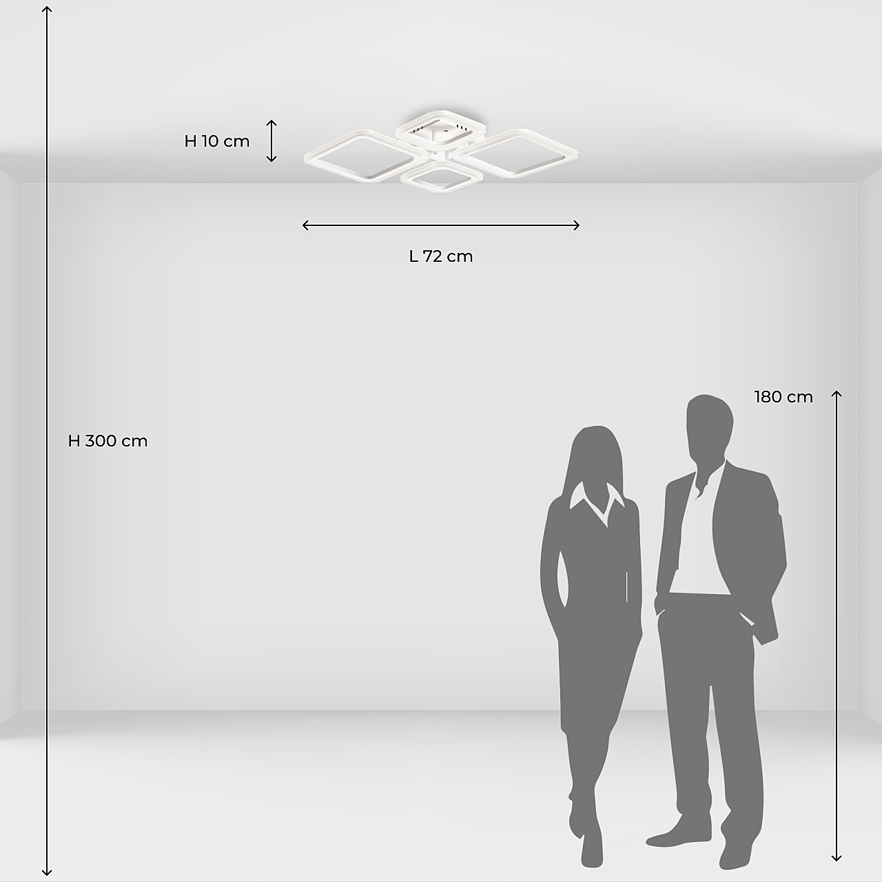424018304 Потолочная люстра De Markt Мадлен 424018304
