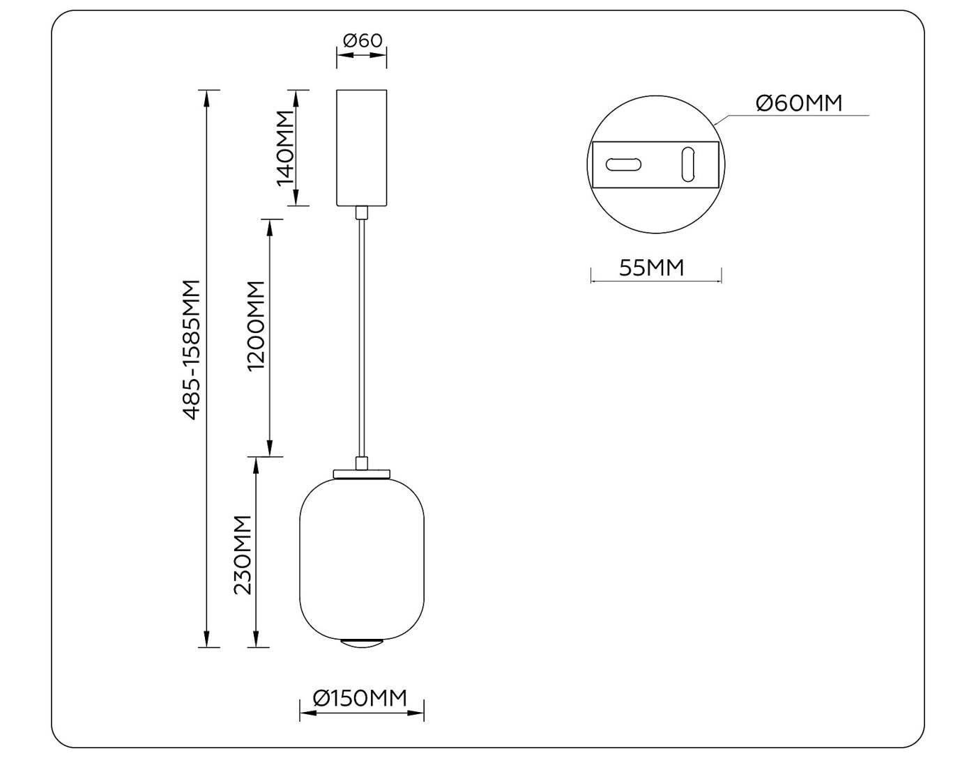 LH11031 Светильник подвесной Ambrella Modern LH11031