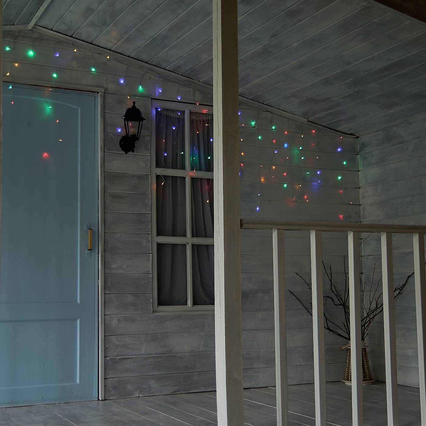 ULD-B10008-480/TTK MULTI IP44 Бахрома светодиодная с эффектом мерцания, 10м Uniel ULD-B10008-480/TTK MULTI IP44