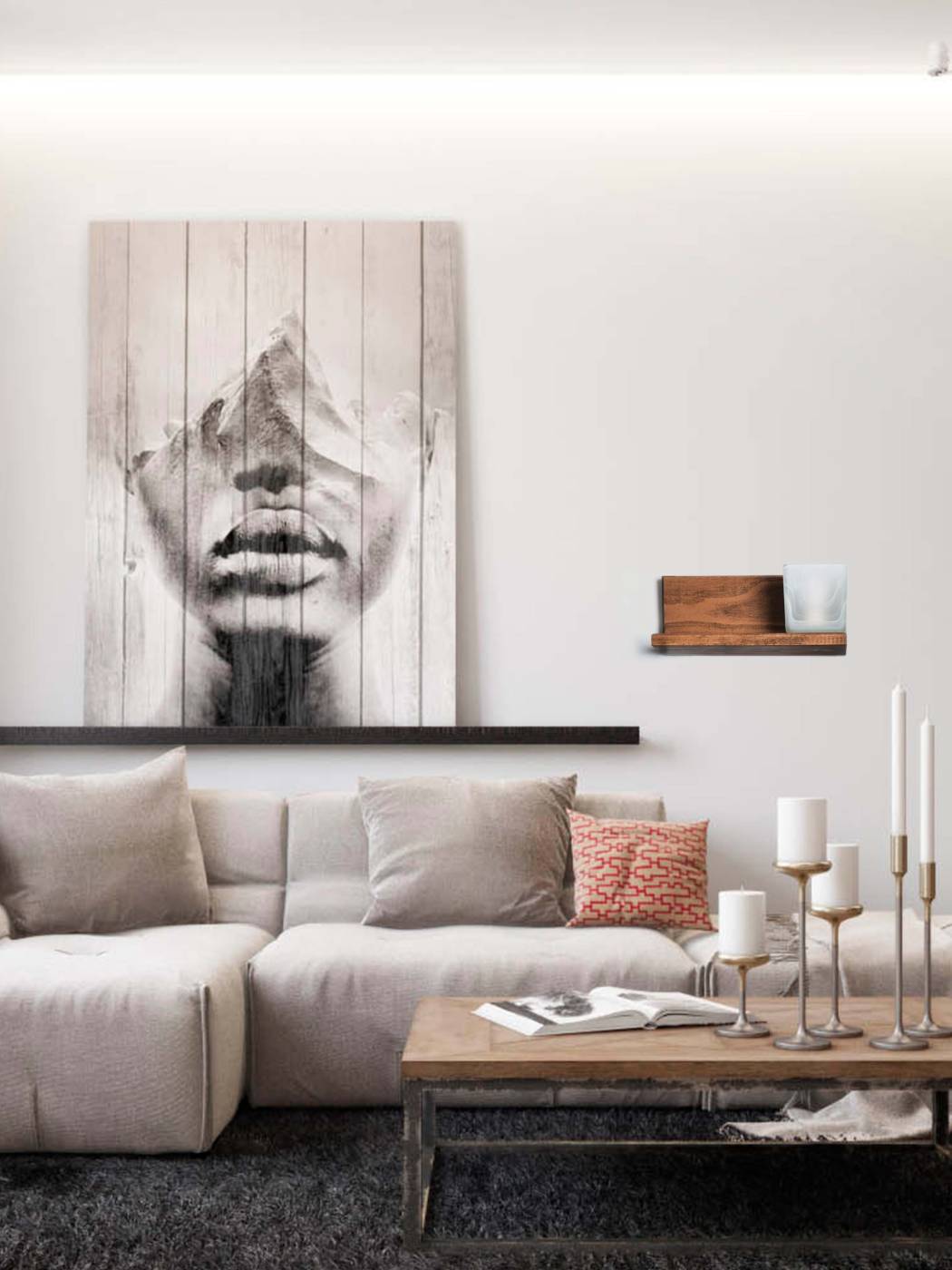 Настенный светильник Мелодия Света Nika 6425-Right-1W PR 000031284