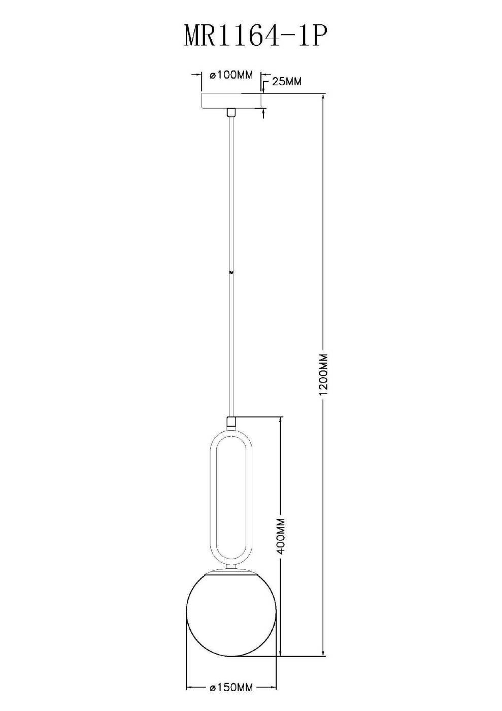 Светильник подвесной MyFar Pierre MR1164-1P