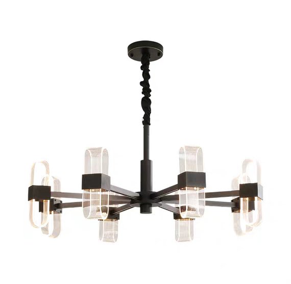 LU-1933/8-12W-NH-Bk Подвесная люстра Elvan 1933 LU-1933/8-12W-NH-Bk