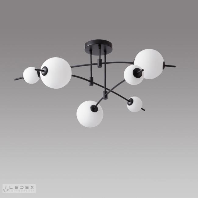 Потолочная люстра ILedex Epical 6827-6 BK+WH