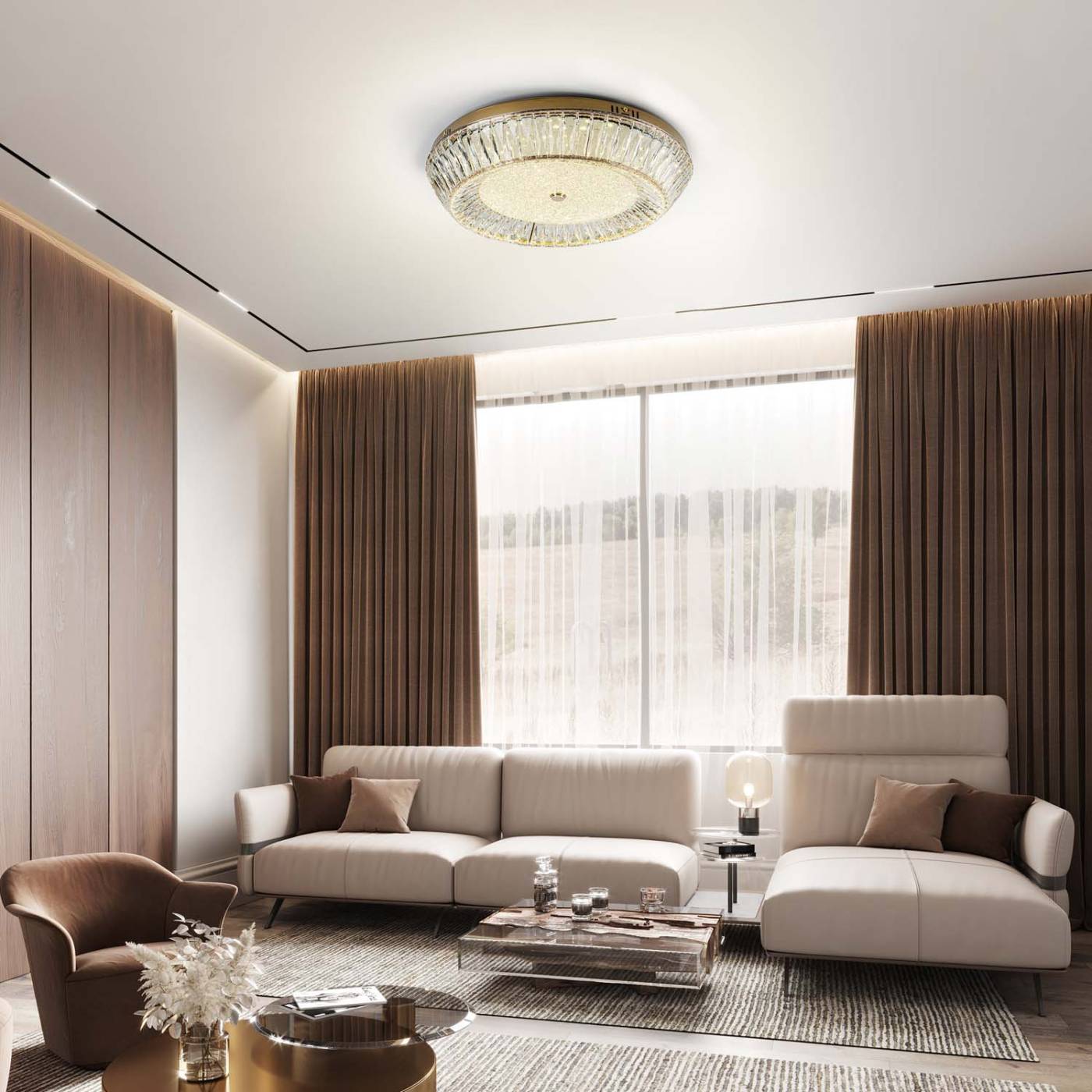 L1190-500 GD Потолочный светильник L LED4U L1190-500 GD