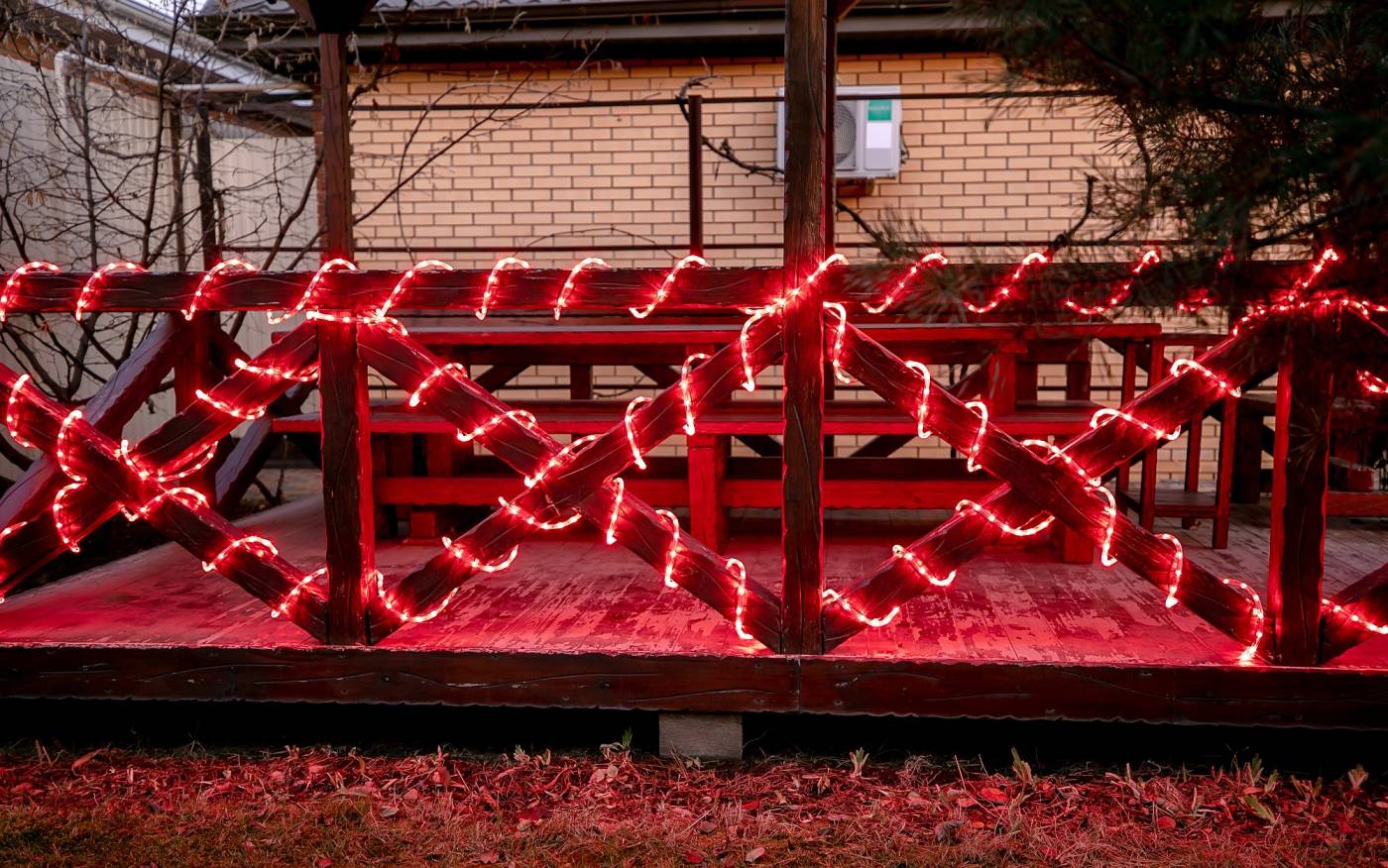 Гирлянда Uniel ULD-D50 50M/С08 IP44 RED