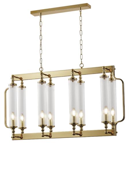 Подвесная люстра Crystal Lux Tomas TOMAS SP8 L1000 BRASS