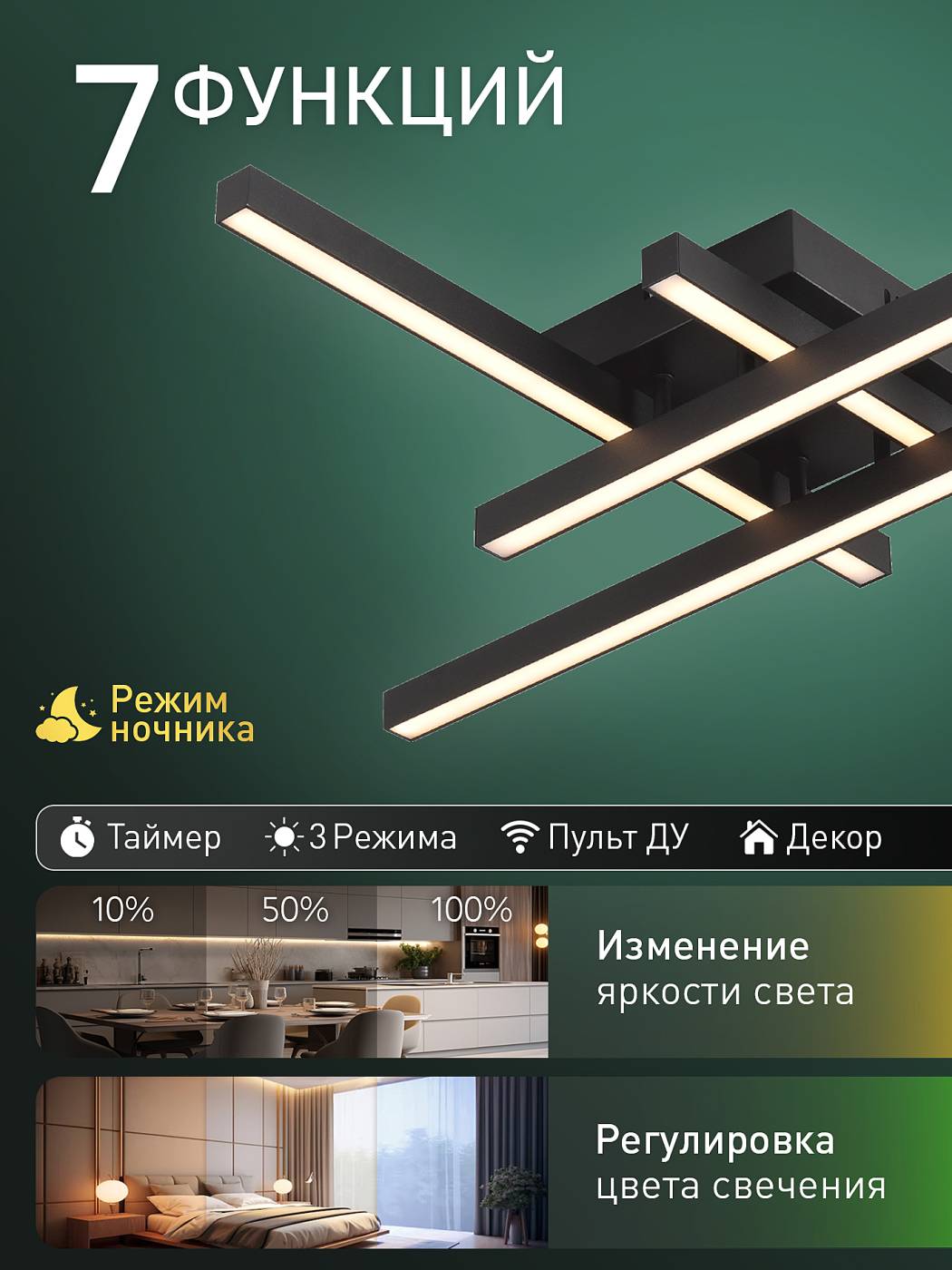 HIGH-TECH LED LAMPS 82072 Потолочная люстра Natali Kovaltseva Sky Line HIGH-TECH LED LAMPS 82072