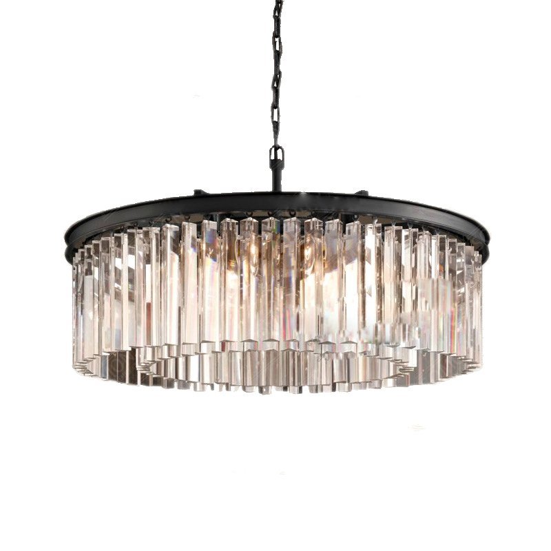 KR0387P-10B black/clear Подвесная люстра Delight Collection 1920s Odeon KR0387P-10B black/clear