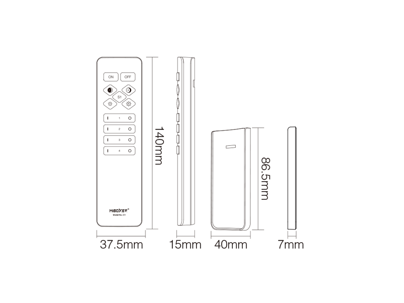 00-00042964 Кнопочный пульт Quick control на 4 зоны ССT+MONO, SWG Standard 00-00042964