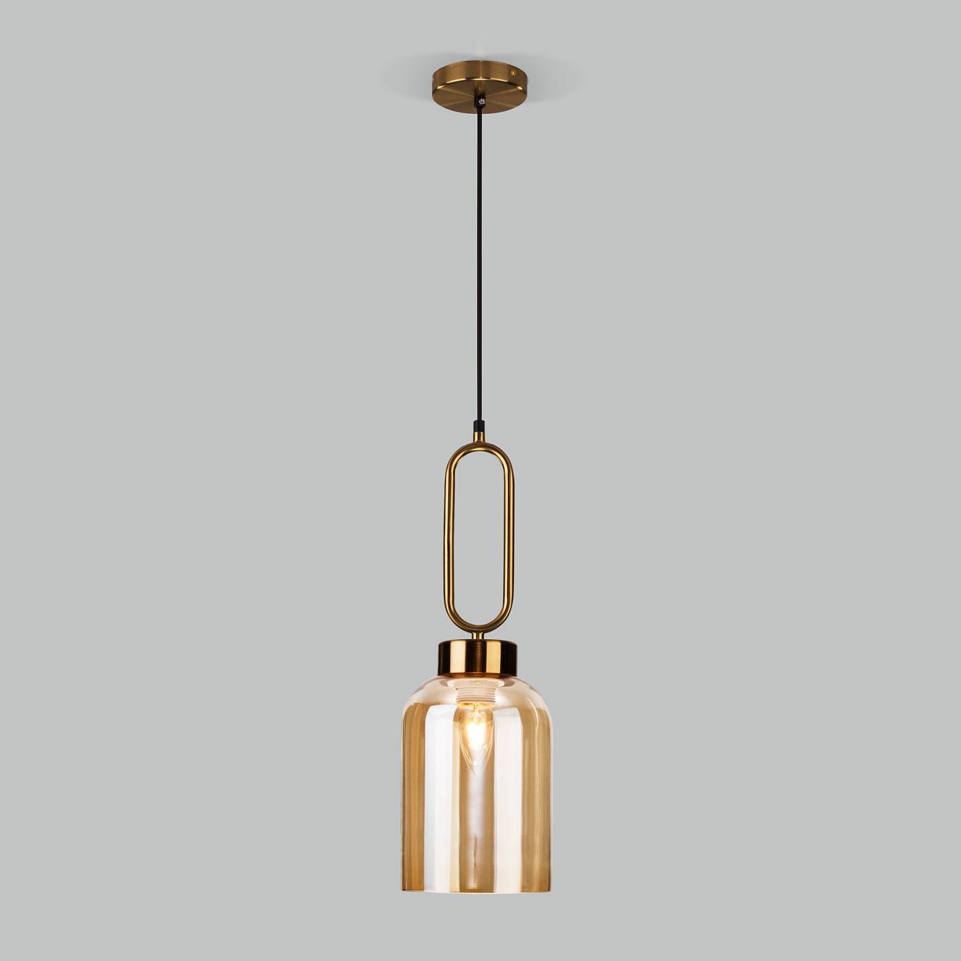 Светильник подвесной Eurosvet Flou 50229/1 янтарный