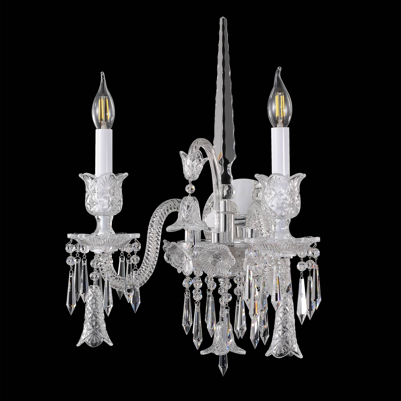Бра настенное VERSAILLES Crystal Lux VERSAILLES AP2 CHROME