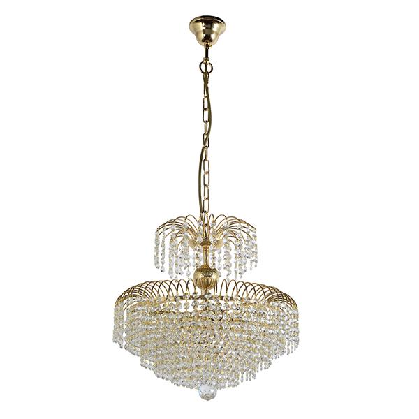 Salentino E 1.5.40.100 G Подвесная хрустальная люстра Salentino Arti Lampadari Salentino E 1.5.40.100 G