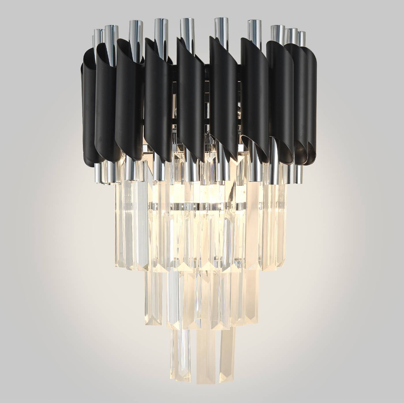 Настенное бра Natali Kovaltseva Darian DARIAN 76017/2W CHROME BLACK