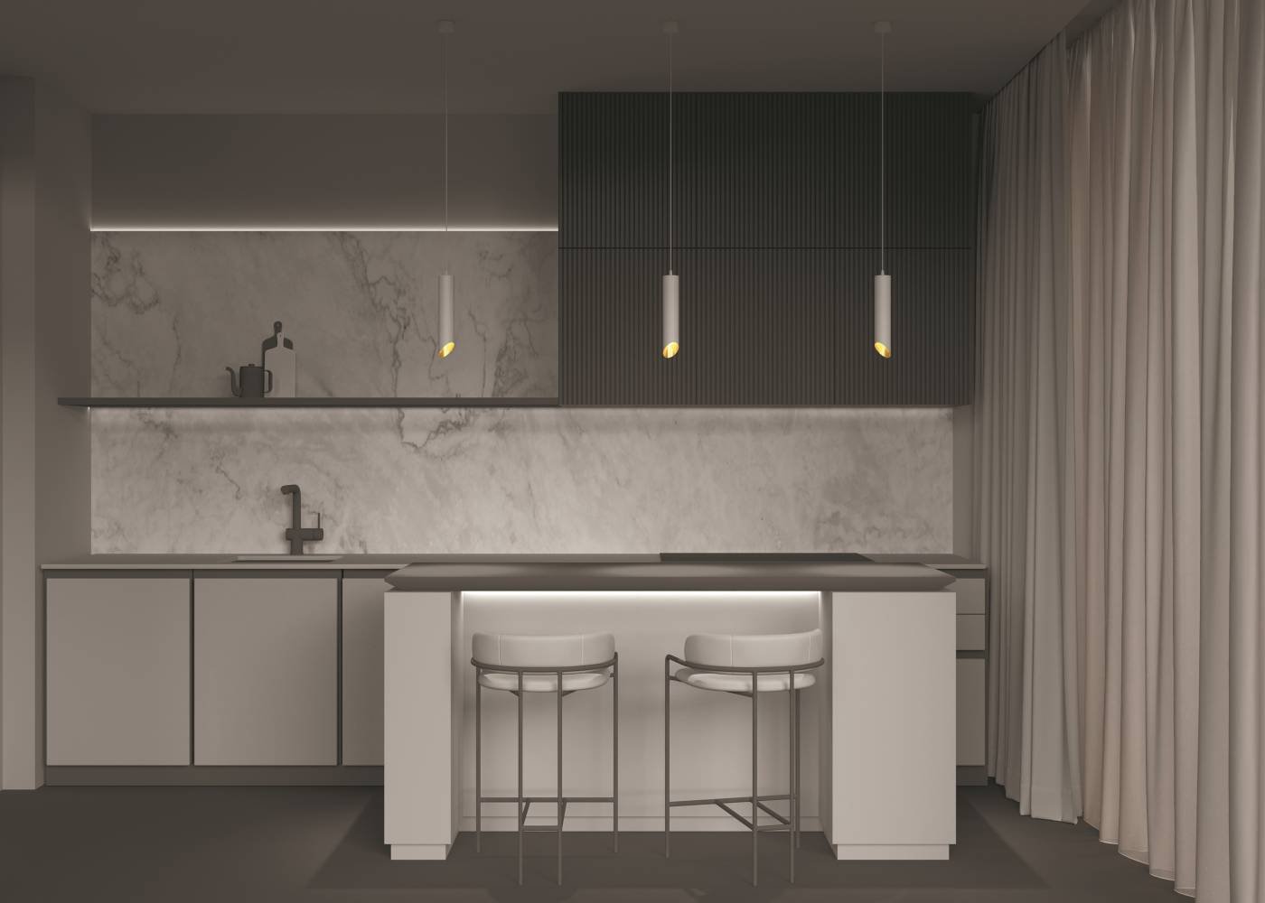 P044PL-01-40GU10-W Светильник подвесной Maytoni Lipari P044PL-01-40GU10-W