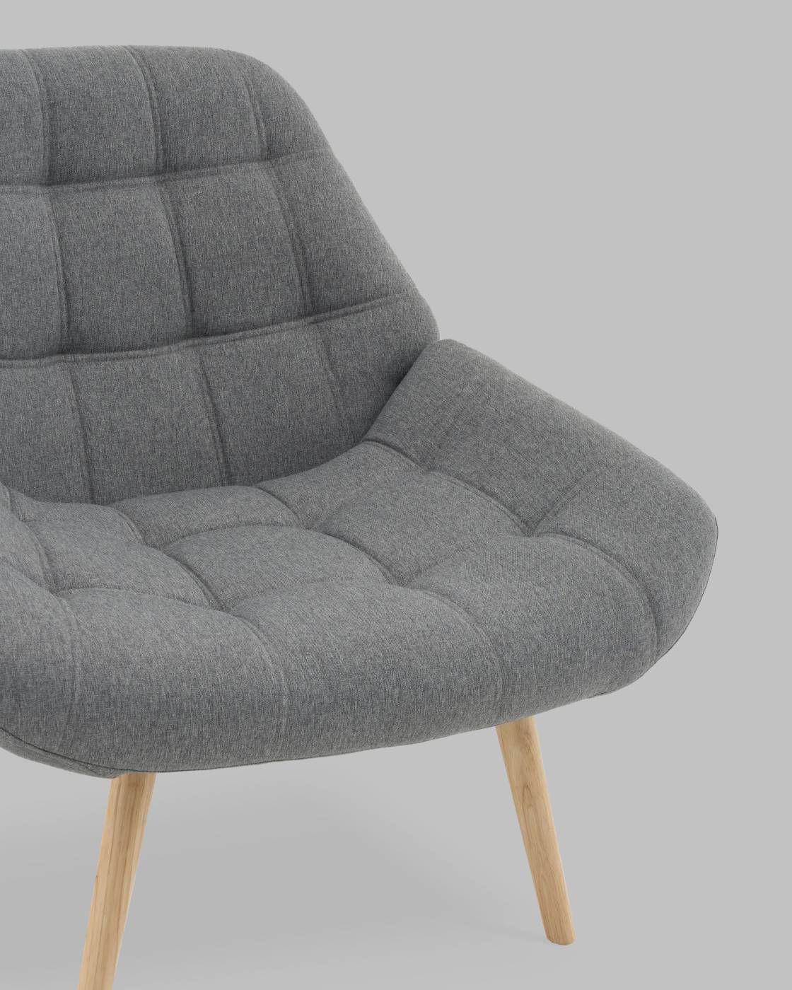 QH-8927K 875-18 grey Кресло Stool Group Олби QH-8927K 875-18 grey