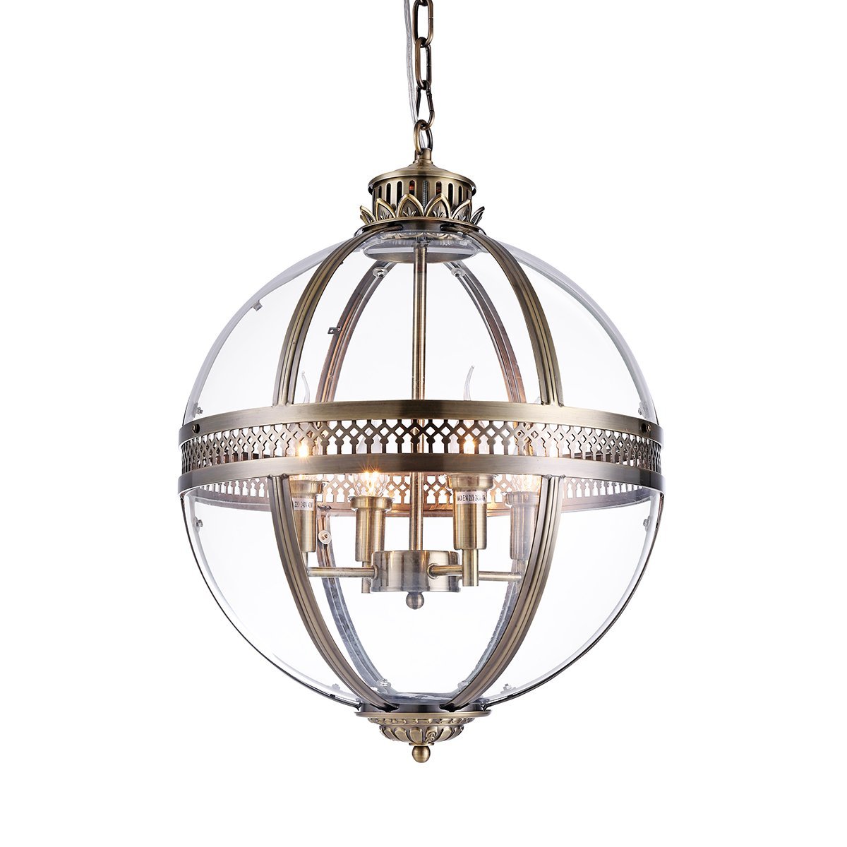 KM0115P-4M antique brass Подвесная люстра Delight Collection Residential KM0115P-4M antique brass