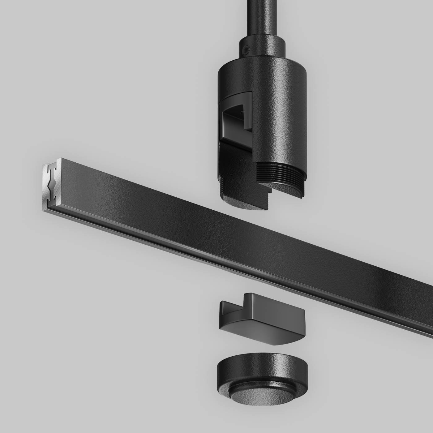 TRA158C-S1-B Крепление потолочное Medium одинарное 300мм Flarity Maytoni Accessories for tracks Flarity TRA158C-S1-B