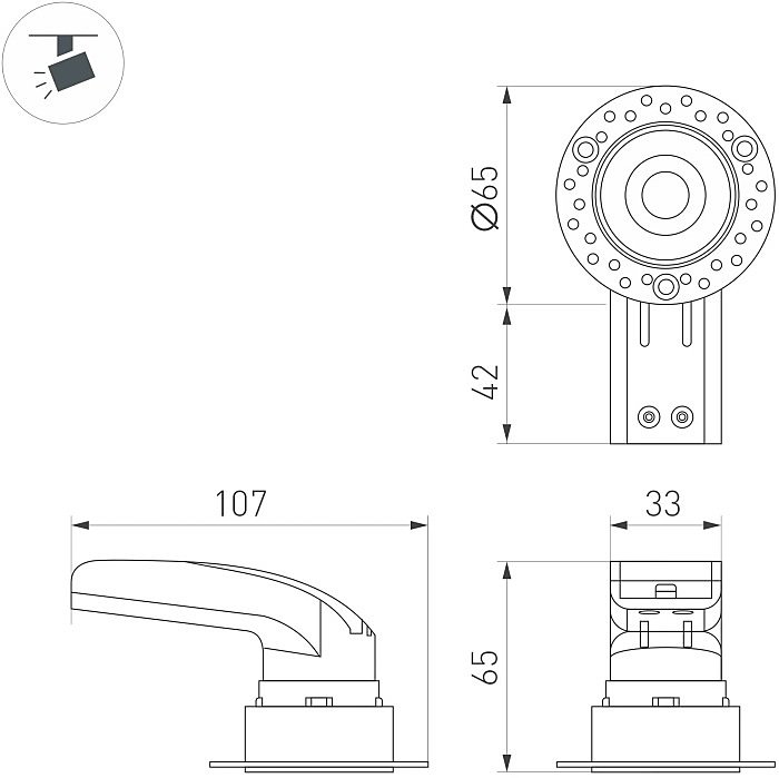 Встраиваемый светильник под шпаклевку Arlight Rialto 047774