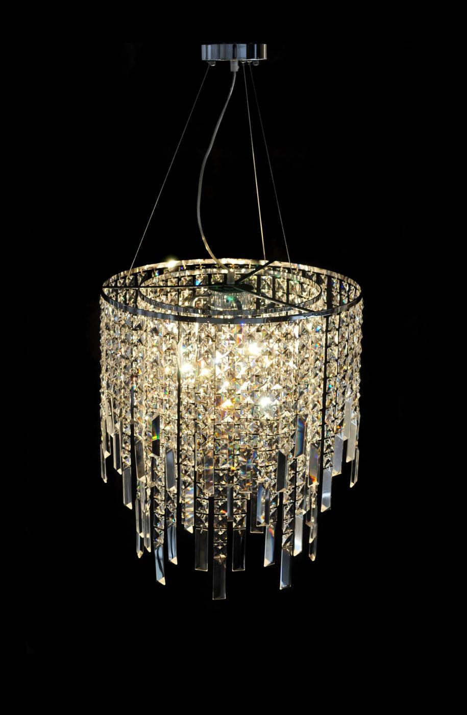 Подвесная хрустальная люстра Zucchero Lumina Deco LDP 2159-350 CHR