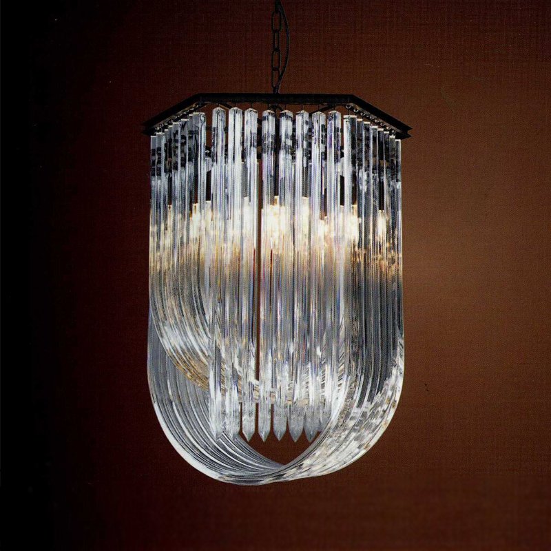 KR0116P-6 black Подвесная люстра Delight Collection Murano Glass KR0116P-6 black