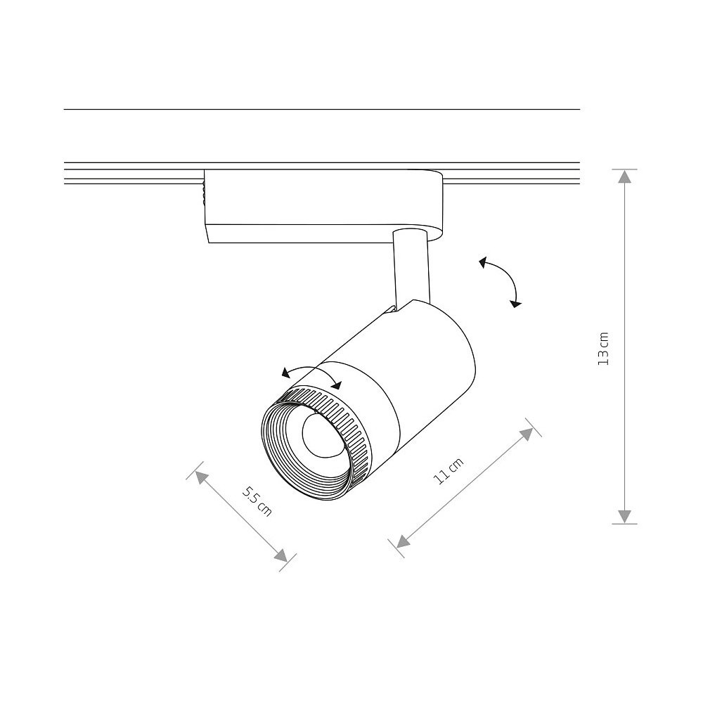 7623 Трековый светильник Nowodvorski Profile Zoom Led 7623