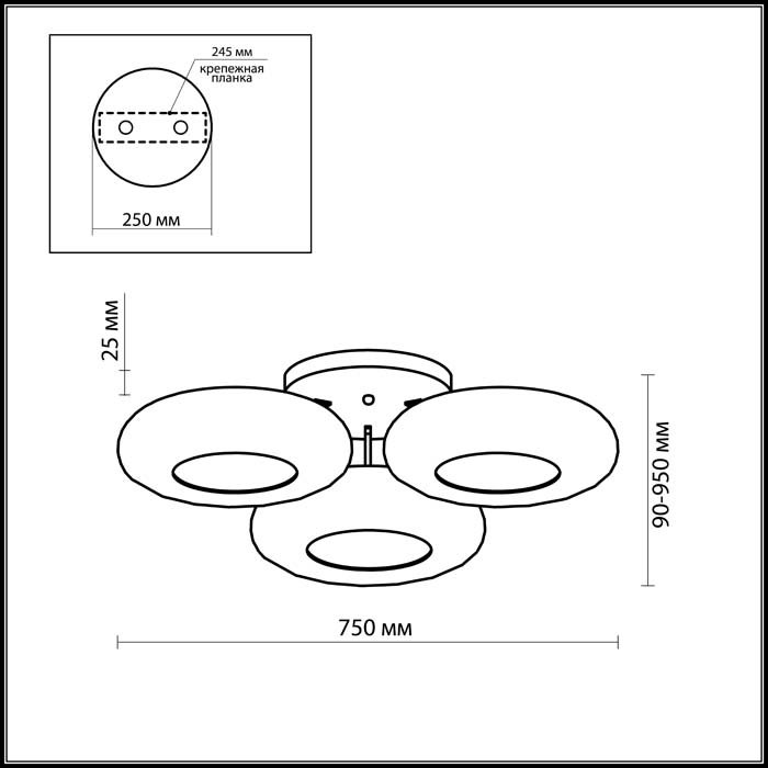Подвесная светодиодная люстра Taron Odeon Light 2869/42L