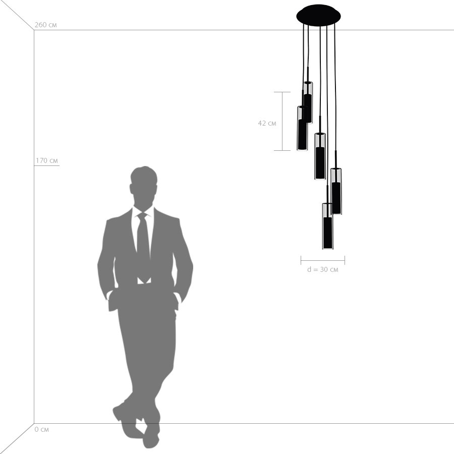 Светильник подвесной Lightstar Cilino 756057