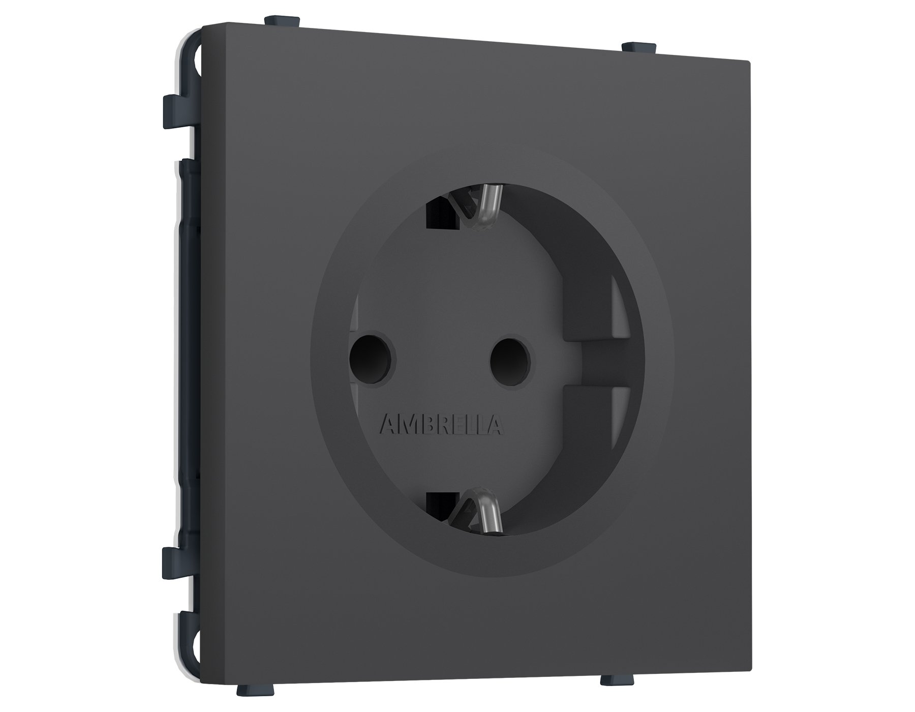 MS907010 MS907010 Комплект механизма электрической розетки SIGMA Графит Мягкое касание 50Hz 2P+E с/з с/ш 16A-250V QUANT PRO (SP9070, PR141)