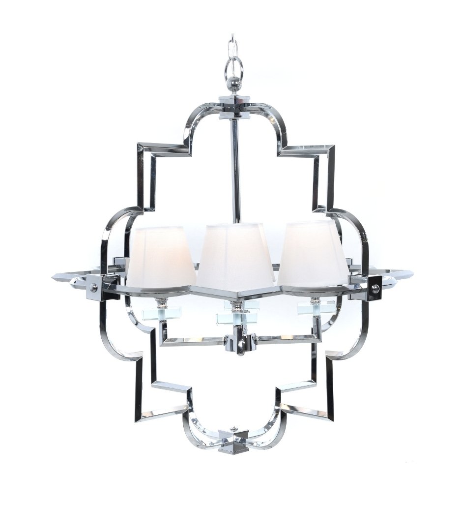 Подвесная люстра Lumina Deco Baltimore LDP 8020-4 CHR+WT