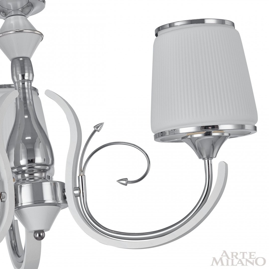 309247/3 Wh/Ni Подвесная люстра Arte Milano Florentia-9247 309247/3 Wh/Ni