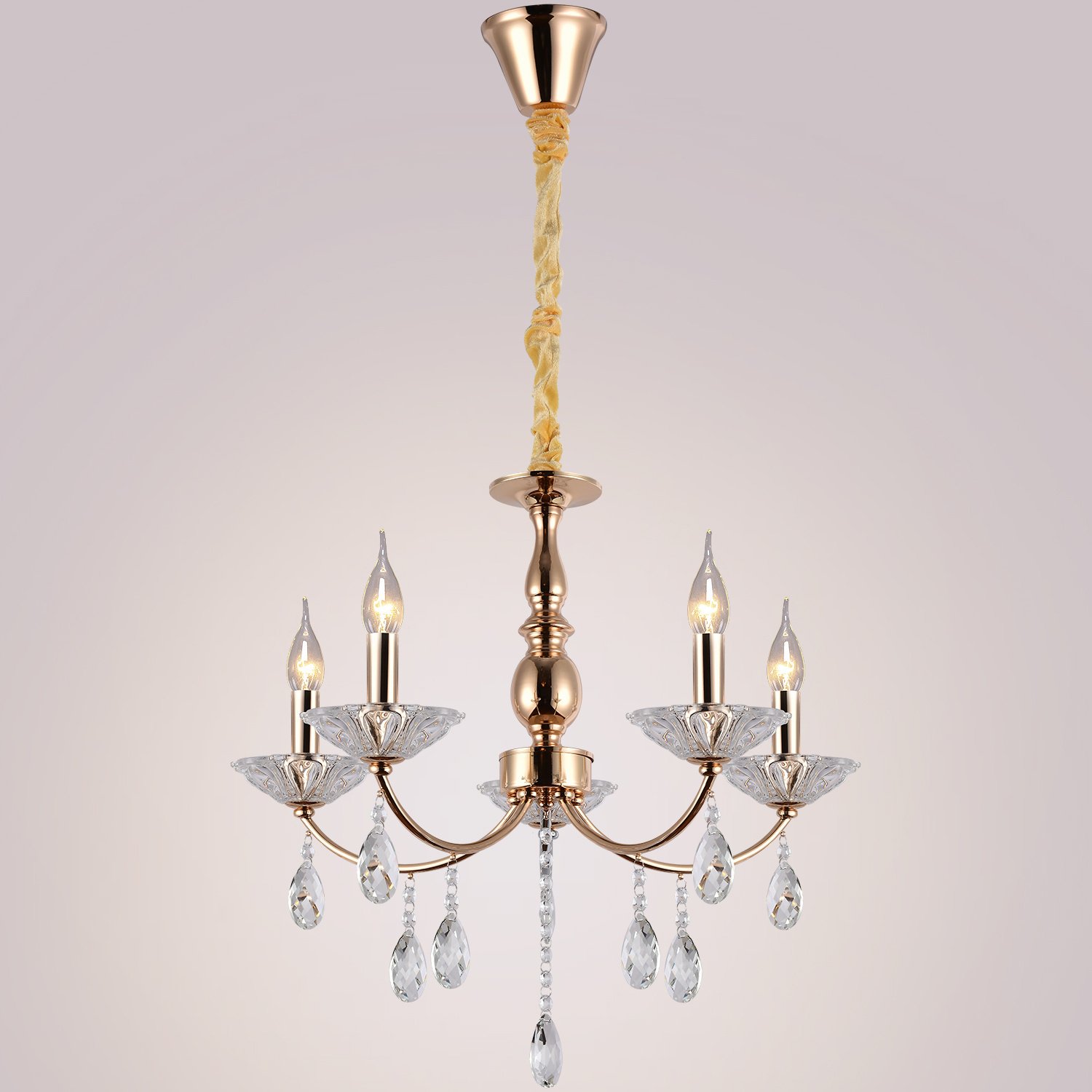 IL1242-5PPA-29 GD Подвесная люстра ILLUMICO IL1242-5PPA-29 GD