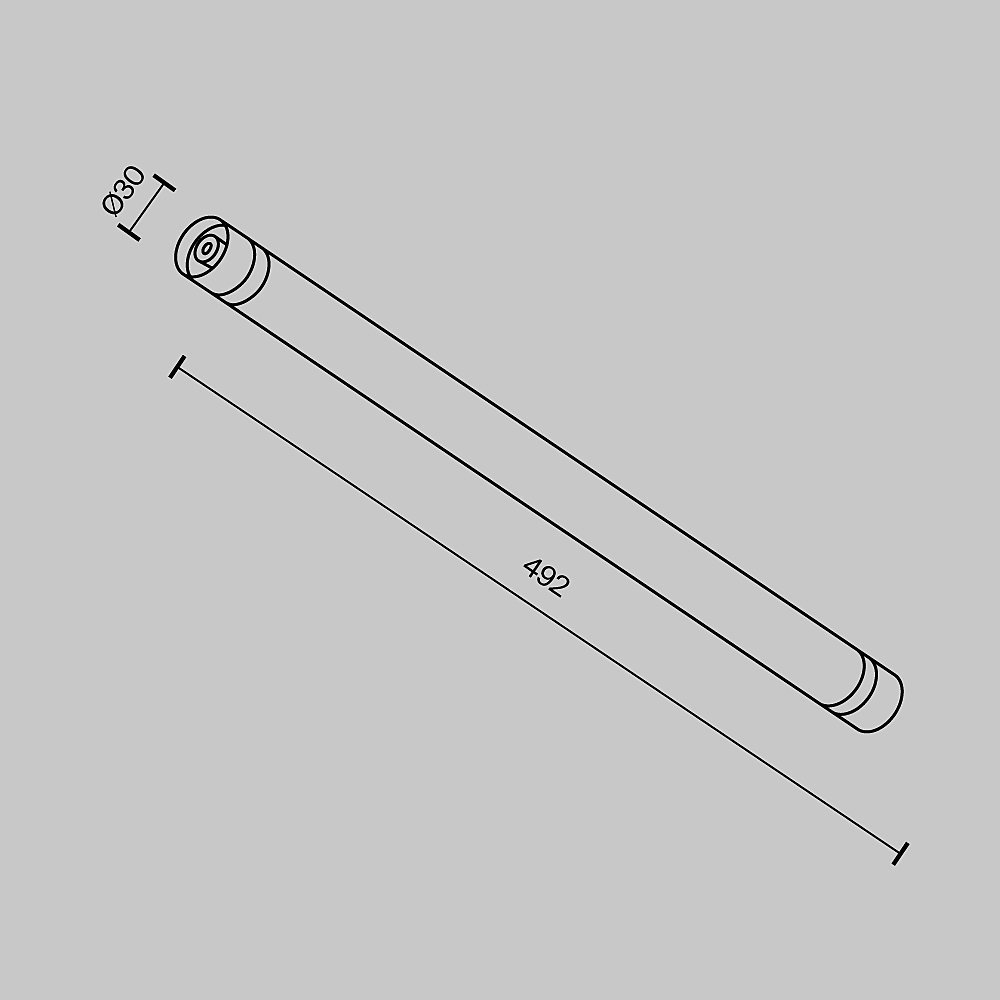 Соединитель для модульной системы Shelf 492мм Maytoni Accessories for system Shelf CA011-L500-B