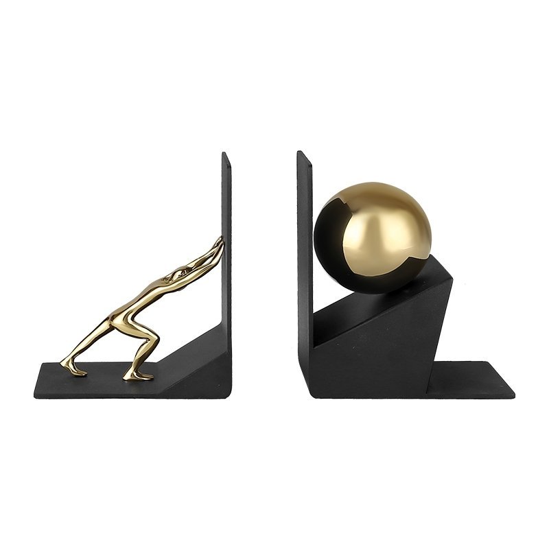 7298 GD BK Держатель для книг ArtHomeDecor GLOBAL WORK 7298 GOLD & BLACK