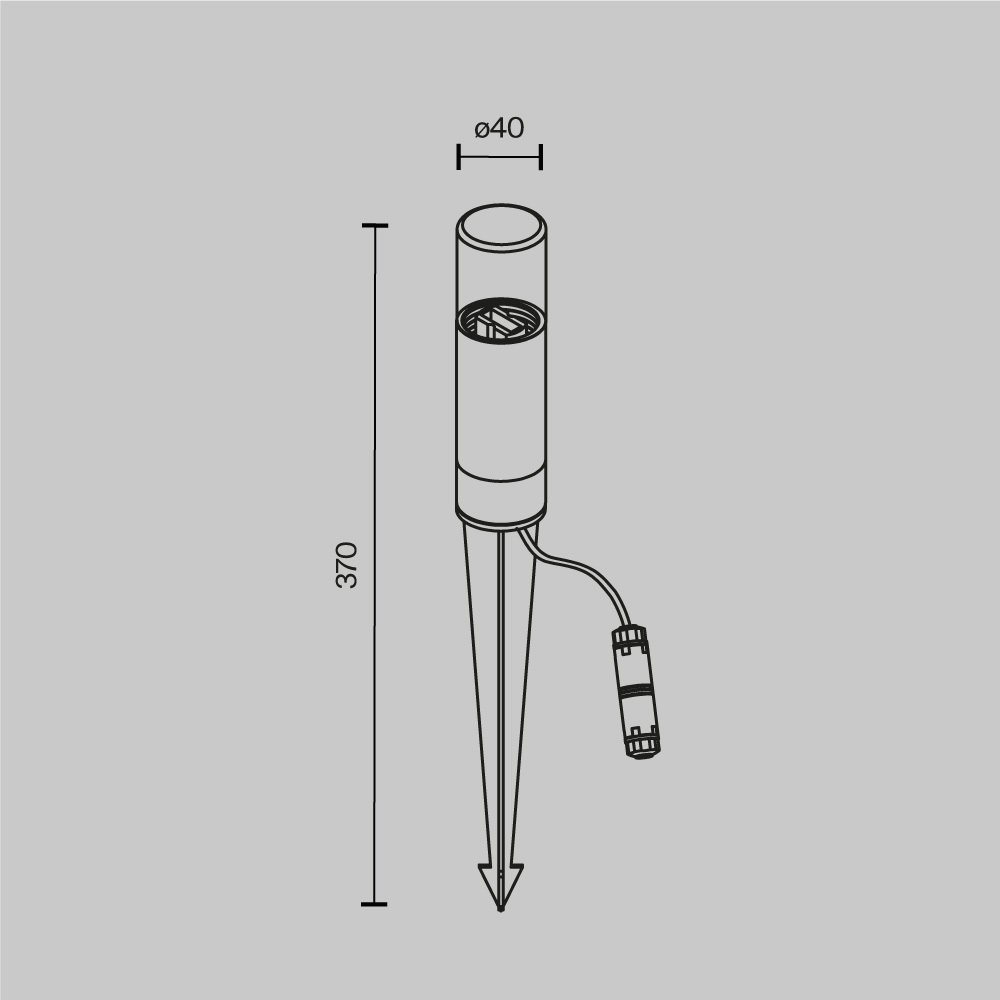 O437FL-01GF Грунтовый светильник Maytoni Glide O437FL-01GF