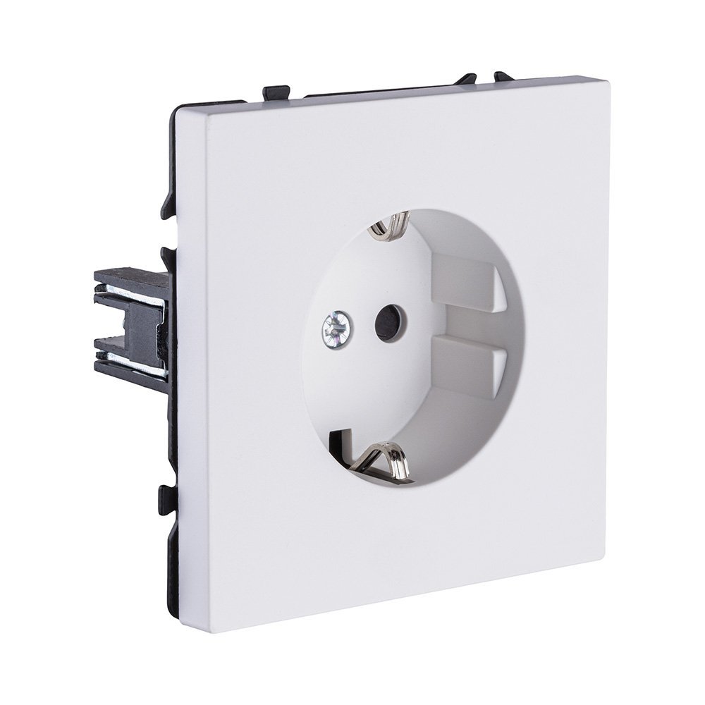 EC-014WG Розетка штепсельная SCHUKO 16A/250 В, белый глянцевый Kollinger Eclipse EC-014WG
