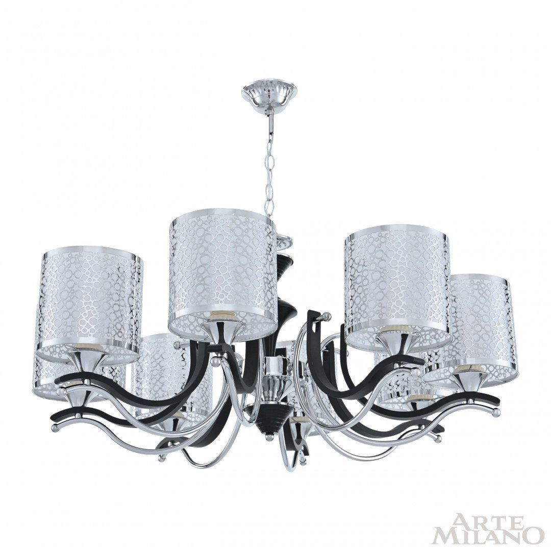 306787/8 Bk/Ni Подвесная люстра Arte Milano Florentia-6787 306787/8 Bk/Ni