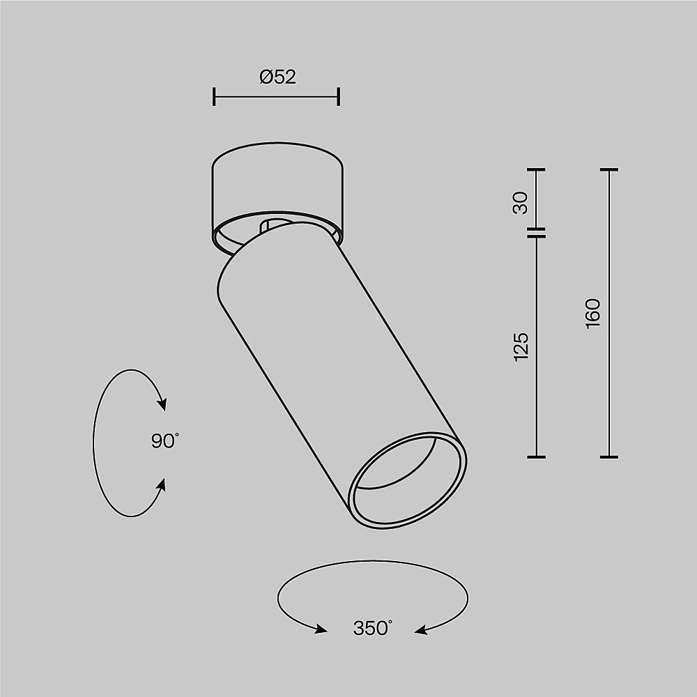 Светильник спот Maytoni Focus LED C055CL-L12W4K-SS-B