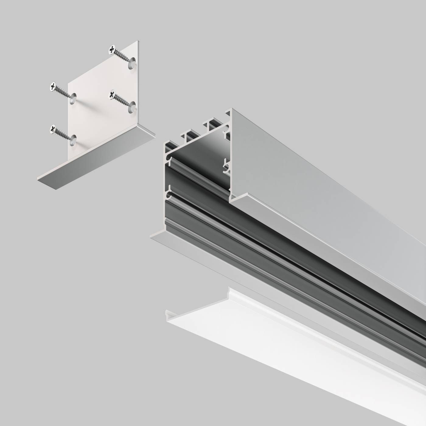ALM-5035-S-2M Алюминиевый профиль встраиваемый 50x35 Maytoni Алюминиевый профиль ALM-5035-S-2M