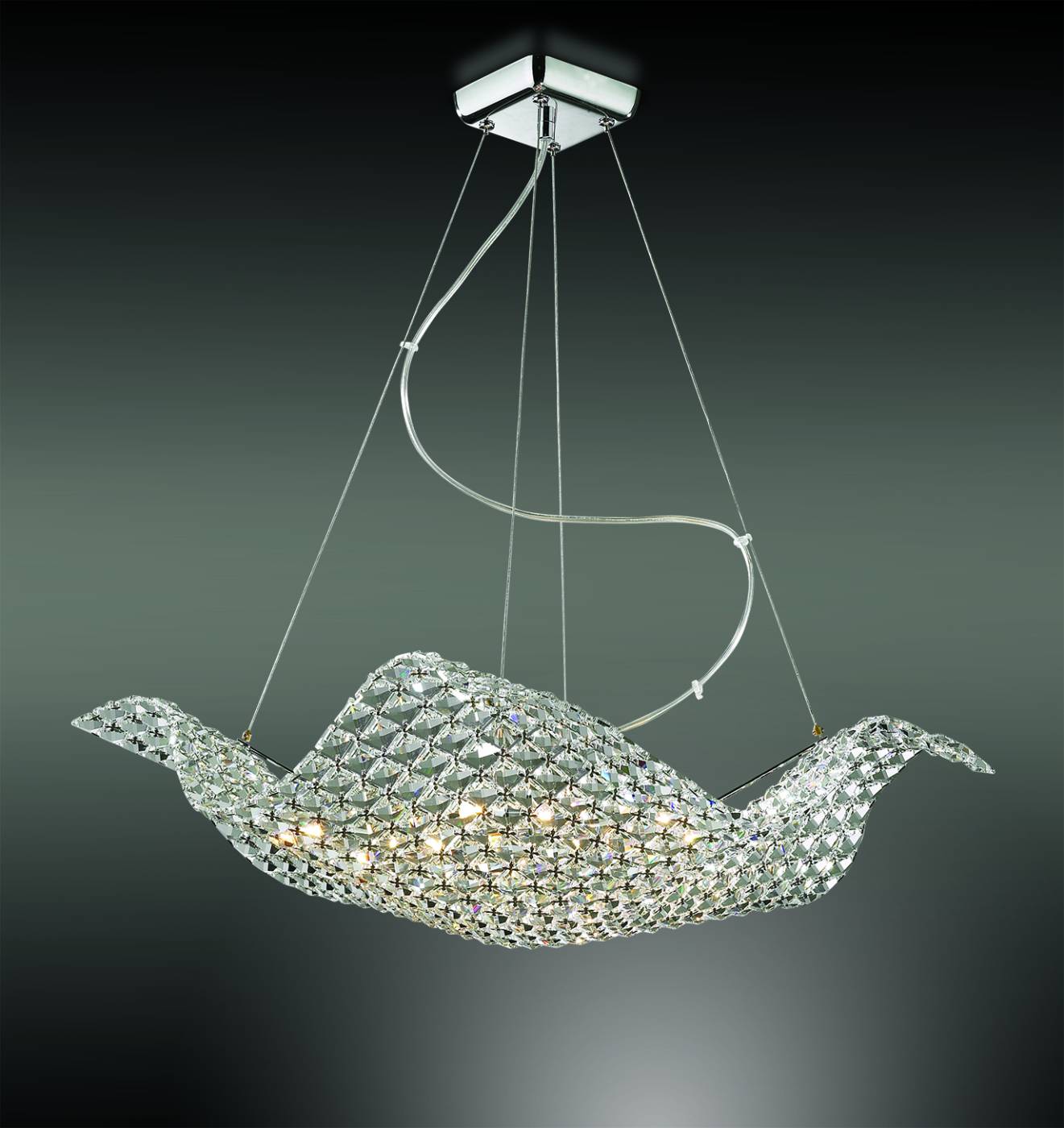 2181/8 Подвесная хрустальная люстра Fitta Odeon Light 2181/8